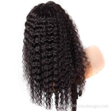 Tuneful Brazilian Lace Front Wigs Kinky Curly Full Lace Human Hair Wig For Black Women Glueless Cuticle Aligned Lace Frontal Wig